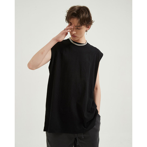 Débardeur Homme Personnalisable Écologique en Spandex/Coton Coupe Ample Bretelles Larges Séchage Rapide Tissu Respirant Uni - Product Image 5