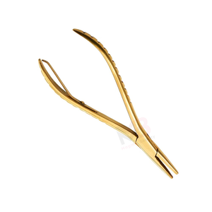 Modern Stylish Professional Hair Pliers Hair <b>Extension</b> Tools Micro <b>Bead</b> Hair <b>Extensions</b> Gold Color Plier - Product Image 2