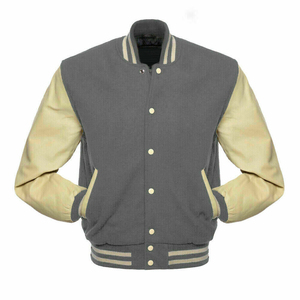 Custom Made Stitch High School Finished Plain Dyed Baseball Team Winter Jacket Letterman Varsity Jackets - Product Image 2