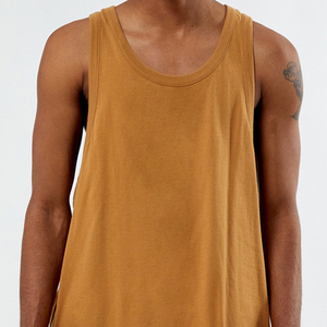 Hot Selling Men's Gym Wear Organic Cotton Sleeveless <b>Tank</b> <b>Top</b> Breathable Knitted Vest Soft Fabric Comfortable <b>Tank</b> <b>Top</b> - Product Image 6