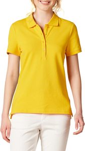 Camiseta Polo de Manga Corta Blanca para Mujer, Estilo Casual, Largo Regular, Color Sólido, 100% Algodón, Tejido Liso Teñido - Product Image 5