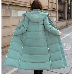 Chaqueta Larga Acolchada para Mujer Ryan Pro Gear, Transpirable, Resistente al Agua, con Relleno de Poliéster, Cálida y con Capucha - Product Image 2