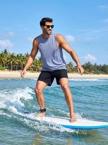 Custom Logo <b>Mens</b> Gym Tank Top Sleeveless Athletic Shirt Soft Cotton Muscle <b>Vest</b> Breathable Quick Dry Eco-Friendly 180g Fitness - Product Image 5