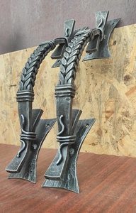 Manija de Hierro Forjado para Puerta - Estilo Tradicional, Alta Durabilidad, Acabado Pintado - Herrajes Elegantes para Cercas y Puertas - Product Image 2
