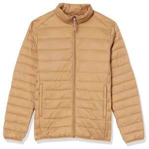 Custom Men's <b>Winter</b> Puffer Jacket High Street Style Stand Hooded Heating Cotton <b>Coat</b> Front Logo Patchwork Canvas Zipper Closure - Product Image 3