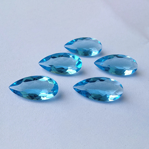 Cuarzo Azul Natural, Corte Facetado en Forma de Pera, Calibrado, Calidad AAA+, para Joyería - Product Image 2