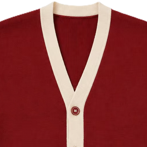 Wholesale Custom logos Varsity <b>Cardigan</b> V- Neck high quality for Schools/Collages & Universities - Product Image 3