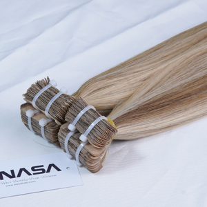 Extensiones de cabello con cinta más vendidas 100% cabello vietnamita colores oscuros Super doble dibujado 60 cm recto Natural - Product Image 3