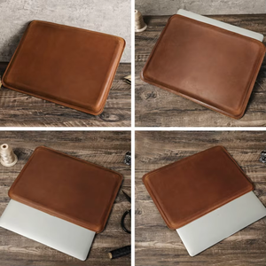 Funda de Piel Genuina para Laptop, Duradera, Estilo Vintage Moderno, Portátil y Personalizada para Macbook Pro 13 con Portaplumas LS-0263 - Product Image 5