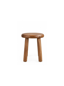 Modern wooden dining stool solid seat and strong <b>legs</b> Minimalist Round Design dining room <b>chair</b> Eco friendly wooden stool - Product Image 2