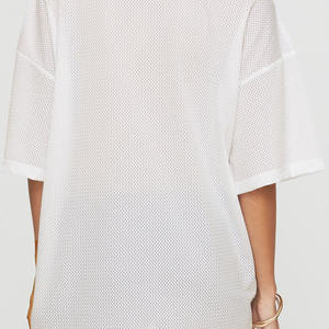 Maillot de football américain surdimensionné en maille pour femme, style USA, vente en gros, sublimation, robe respirante en polyester, tenue d'équipe, OEM, en vrac - Product Image 4