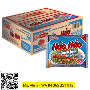 บะหมี่กึ่งสำเร็จรูปเวียดนาม ฮ่าวฮ่าว รสซี่โครงหมูและกระเทียมทอด (ซองสีน้ำเงิน, 73 กรัม) - Product Image 2
