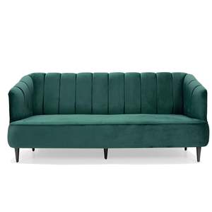 Sofá Contemporáneo Bluewud Wilber de 3 Plazas, Diseño Cuadrado Verde con Relleno de Espuma y Tapizado - Product Image 6
