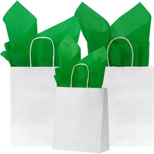 Sacchetti Regalo in Carta Velina Verde, 115 Fogli, 14 x 20 Pollici, per San Patrizio, Confezione Multipla per Confezionamento Regali - Product Image 2