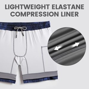 Shorts de sport deux pièces pour hommes, pantalon d'entraînement fitness, basketball, course à pied, 2 en 1, séchage rapide, short d'entraînement serré, shorts de fitness en plein air - Product Image 5