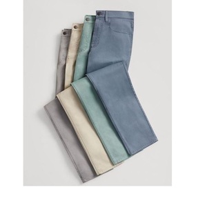 Best Quality <b>Men's</b> Casual Pants Custom Design Canvas Heavyweight <b>Stretch</b> Regular Fit Straight Solid Color Mid Cotton High - Product Image 3