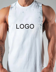 Camiseta sin Mangas para Hombre, Nuevo Estilo de Moda, Color Sólido Personalizado, Secado Rápido, Transpirable, Más Vendida - Product Image 2