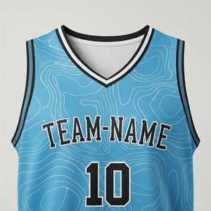 Conjunto de Uniforme de Baloncesto, Ropa de Entrenamiento, Personalización de Números en Grupo, Impresión, Sólido, Transpirable, Secado Rápido, Ecológico, 100% - Product Image 3