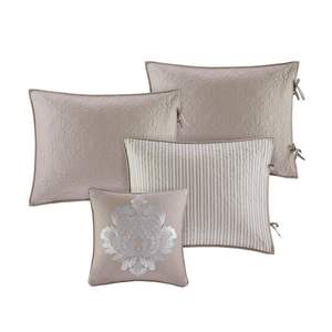 Set copripiumino copripiumino color cachi reversibile da 6 pezzi - Product Image 5