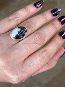 Plata de Ley 925, anillo de jaspe de cebra negra, anillo de piedras preciosas de jaspe, anillo de lujo, anillo hermoso, anillo de mujer - Product Image 3