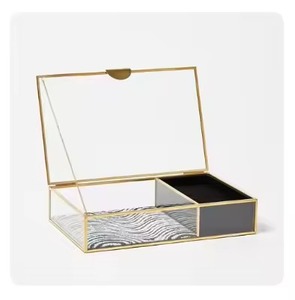 Creative Jewelry Storage Box Metal Organizer <b>Case</b> for Rings <b>Earrings</b> Necklace Accessories Home Use - Product Image 6