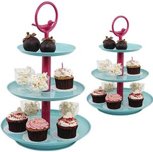 Soporte de metal esmaltado de 1 nivel para pasteles, bandeja de metal para frutas, exhibidor de postres, soportes para cupcakes, herramientas para pasteles de la India - Product Image 2