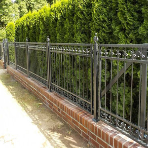Panneaux de clôture en fer forgé robustes, clôture de jardin en métal pour l'intimité, résistants à la rouille, décoratifs pour la maison - Product Image 4