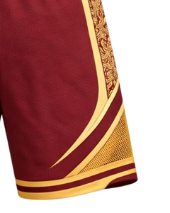 Shorts de basketball pour hommes rouge et jaune, respirants, séchage rapide, pour entraînement sportif, gym, course à pied, athlétisme, taille élastique, fabricant OEM - Product Image 6