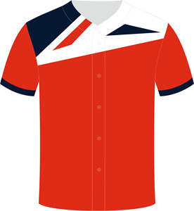 Maillot de baseball personnalisé pour équipes, col en V, manches courtes, imprimé végétal, 100 % polyester, respirant, coupe classique, vêtement d'été, en stock - Product Image 4