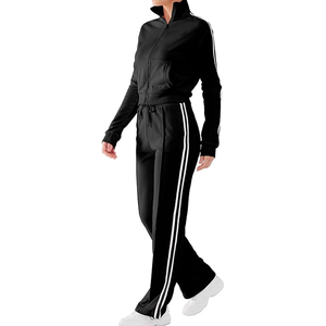 Conjunto de 2 Piezas para Mujer con Logotipo Personalizado, Top Raglán de Manga Larga y Pantalones Ajustados de Jersey de Algodón para Verano - Product Image 1