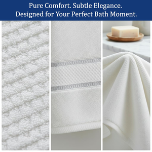 Ensemble de serviettes de bain en coton 100% de haute qualité, douces, absorbantes et à séchage rapide, pour adultes, hôtel, spa, salle de bain, usage domestique - Product Image 6