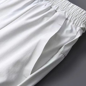 The New Listing Customized Logo White Quick Dry Men's Casual Sporty Athletic <b>Elastic</b> Waist Drawstring Breathable Men's Shorts - Product Image 6