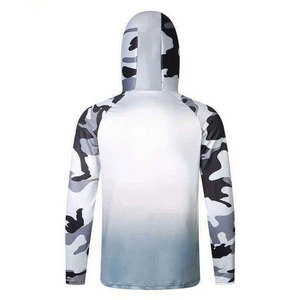 Camisa de Pesca con Capucha para Hombre, Manga Larga, Camuflaje, Protección UV, Secado Rápido, Ajustada, Poliéster, Top de Verano - Product Image 2