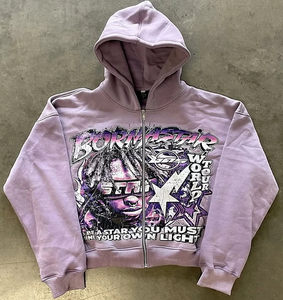 เสื้อฮู้ดดี้ผู้หญิงลำลอง แขนยาว ลายการ์ตูน โลโก้ด้านหน้า ผ้าวาฟเฟิล ระบายอากาศได้ดี โพลีเอสเตอร์ 100% สำหรับฤดูใบไม้ร่วง - Product Image 1