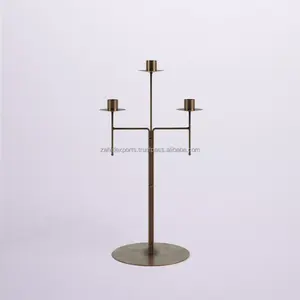 Bougeoir en métal fait main de luxe pour la décoration intérieure moderne, bougeoir en fer vieilli rustique, bougeoir de ferme, Zahid Exports - Product Image 1
