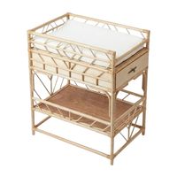 Table à langer en rotin de qualité supérieure avec tiroirs, mobilier pour tout-petits, chambre de bébé, support tressé, prix d'usine, vente à prix réduit