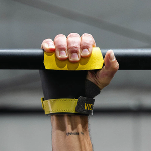 Unisex Leather Hand Grip for Weightlifting Gym Padded Palm Grips for Pull Ups Rows Fitness Training session Gear Supplier - Product Image 1