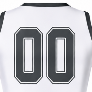 Ensemble d'uniformes de cheerleading sublimés blancs et noirs sans manches – Haut et jupe pour équipe sportive – Tenue de sport pour entraînement, performance et compétition - Product Image 5