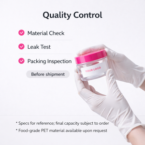 Personnalisation du logo, pots cosmétiques de 50 ml, 100 ml, 200 ml, 4 oz, 6 oz, 8 oz, 250 ml, contenants pour gommage corporel, pots en plastique pour animaux de compagnie avec couvercles roses - Product Image 5
