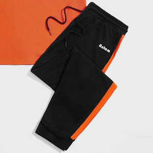 Street Wear 2 Piece Set Oversize T-shirt Short Set Custom Printed Logo Breathable Comfortable <b>Mens</b> Jogging Set - Product Image 5