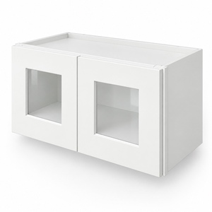 OEM 24 x 12 Inch Glass Door <b>Wall</b> <b>Cabinet</b> <b>White</b> Shaker RTA Wholesale Vietnam Factory - Product Image 2