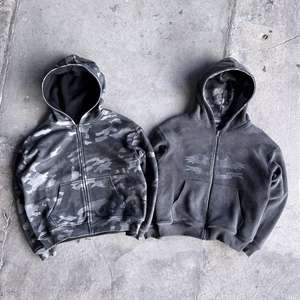 SPORTEX WEARS – Blouson à capuche réversible 100 % coton, coupe oversize, épais, pour l'hiver, avec logo brodé sur le devant, unisexe - Product Image 4