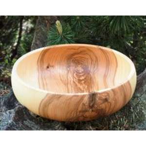 Bol de service en bois naturel de luxe pour l'agencement de table gastronomique et le service de salades raffinées - Product Image 2