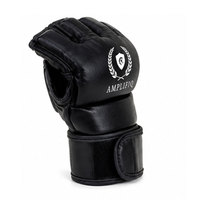 Gants de MMA en cuir pour adultes, design à doigts ouverts, sangle de poignet réglable, fermeture auto-agrippante pour la boxe, le grappling, l'entraînement en salle de sport