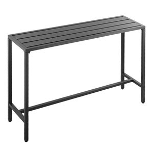 Tavolo da Bar Rettangolare da Esterno con Piano Impermeabile e Robusta Struttura in Metallo 55 X 15, Tavoli da Pranzo per Patio e Bar Domestico - Product Image 1
