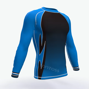Rashguard personalizado sublimado para Jiu Jitsu MMA, Rashguard deportivo BJJ con mangas largas - Product Image 4