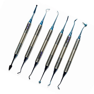 Instrumentos Dentales para Rellenos de Composite, Juego de 6 Piezas de Doble Extremo, Herramientas Manuales Restauradoras - Product Image 1