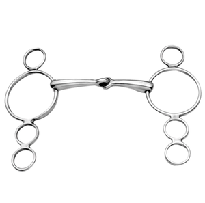 Bocado de Acero Inoxidable para Caballo con Boquilla de Goma Negra, Diseño de Doble Anillo, Equipo de Equitación, Mejor Calidad 2026 - Product Image 5