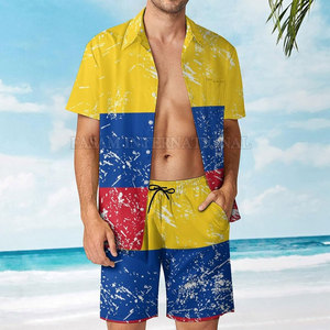 Beach Wear Wholesale Hawaii <b>Shirts</b> & <b>Shorts</b> <b>Set</b> Oem Service New Style Hawaii <b>Shirts</b> & <b>Shorts</b> <b>Set</b> - Product Image 4