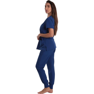 Custom Hospital Nurse <b>Scrub</b> Suit Women V Neck Casual Tops Pants Set Workwear <b>Hand</b> <b>Scrub</b> Suit Nursing <b>Scrubs</b> Set for Women - Product Image 2